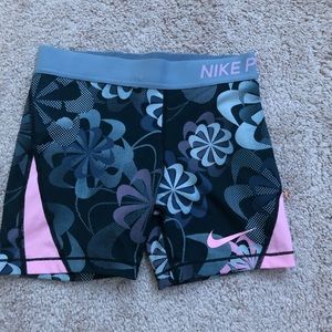 floral print nike pros